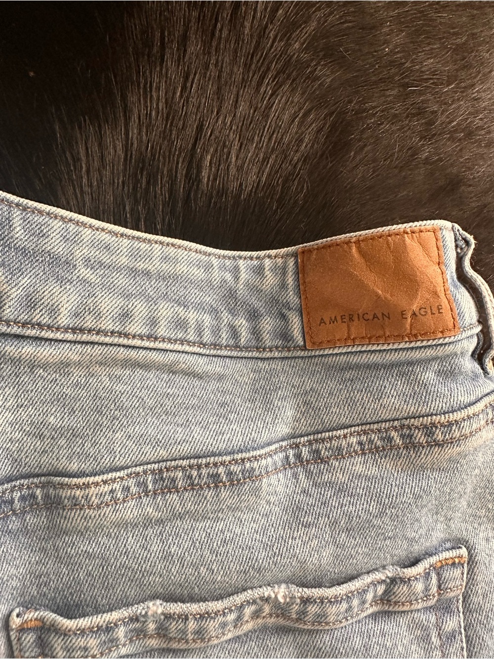 American Eagle Outfitters Light Blue Straight Leg Jeans - Picture 5 of 5